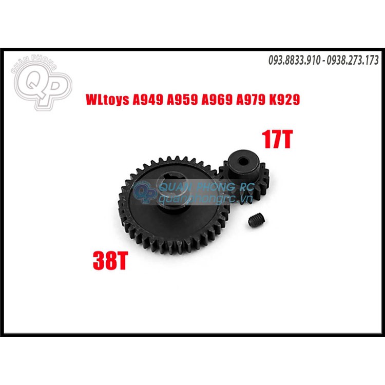 WLtoys A959-A Metal Upgrade Bánh răng giảm tốc 38T