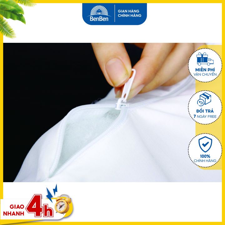 Gối nằm ngủ cho bé siêu êm 30x40cm,100% gòn không tạp chất an toàn cho sức khỏe - Ben Ben