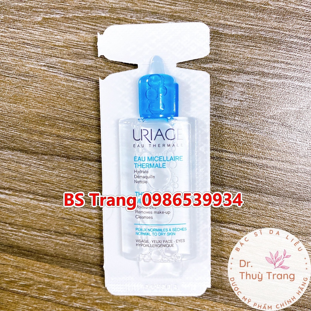 Nước tẩy trang Uriage dành cho da thường, da khô EAU MICELLAIRE THERMALE PNS minisize 8ml