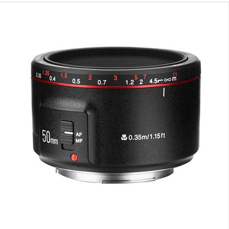 Ống Kính Yongnuo 50 F1.8 II For Canon Chính Hãng (Tặng lens hood + bộ vệ sinh)