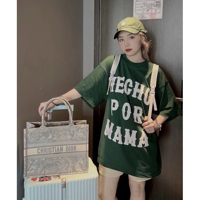 Áo thun hecho por mama hàng cao cấp in nổi