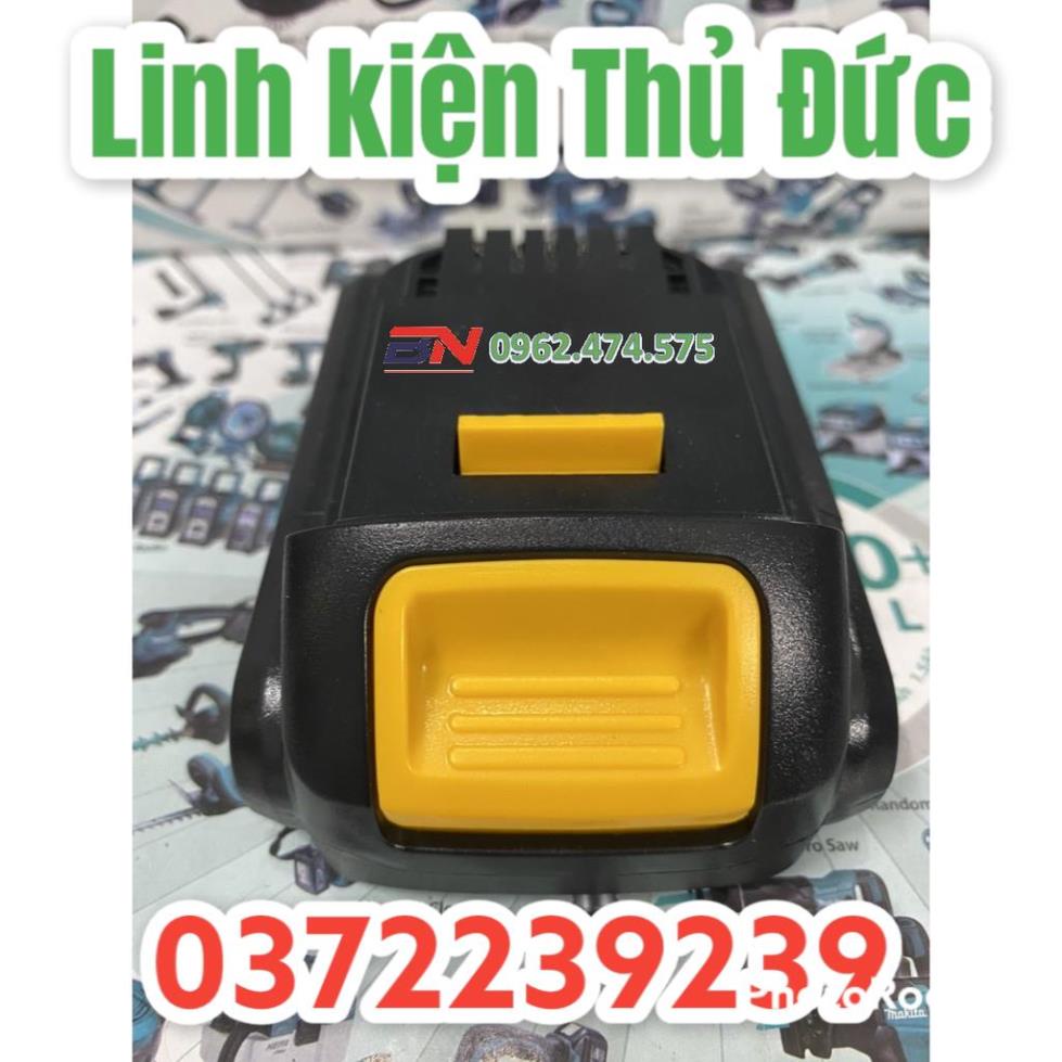 Lktd BN. Vỏ mạch pin Dewalt 18V Li-ion full tem, 1 hàng cell, có Led báo, nhận sạc zin.
