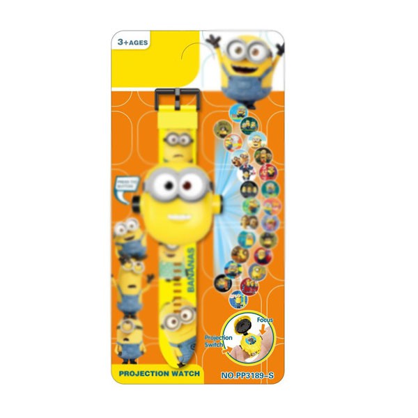 Đồng hồ điện tử đeo tay chiếu 24 hình 3D Projector Watch Minions