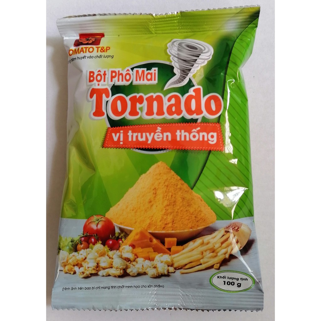 [100g – Truyền thống] Bột phô mai lắc Tornado [VN] TOMATO T&P Chesse taste powder classic (ttp-hk)