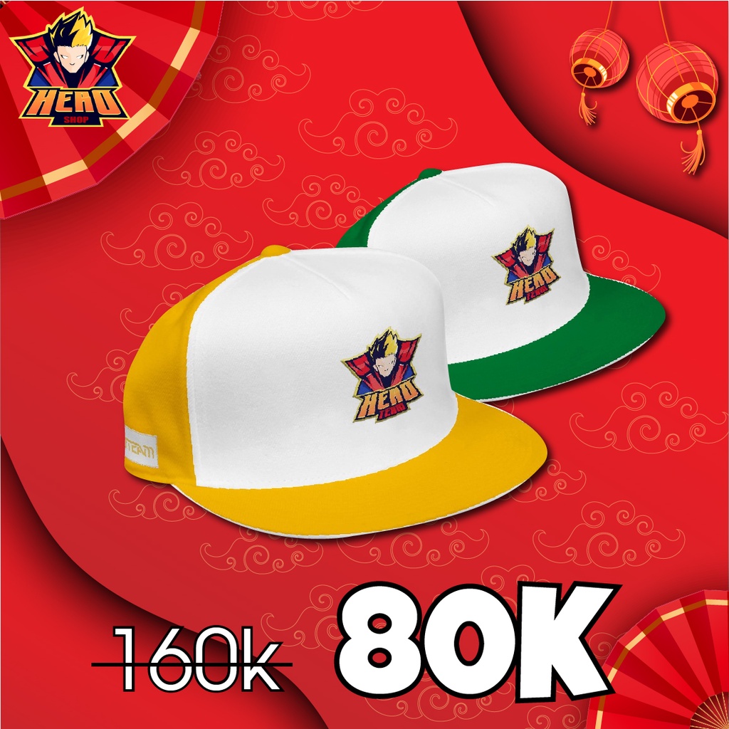 Mũ Hero Team V2 vàng tặng kèm móc khóa Mister Vịt