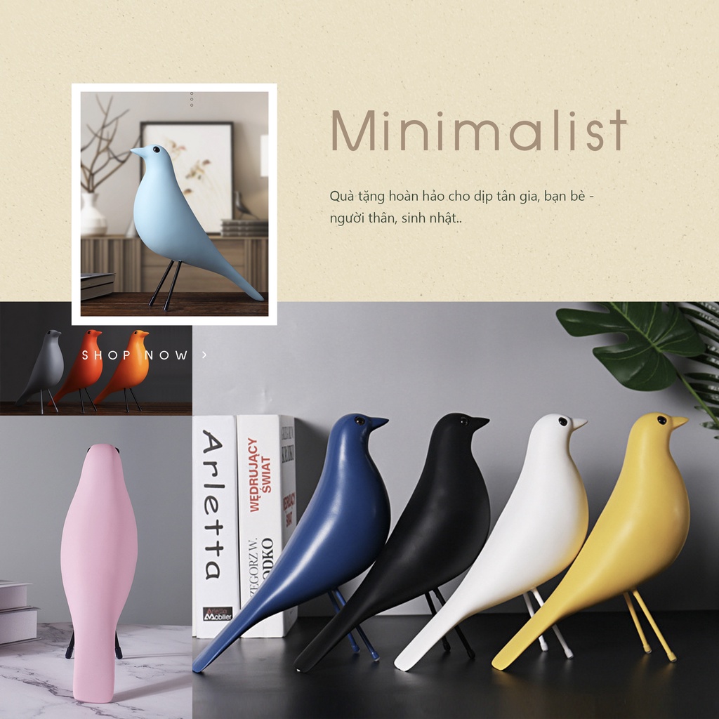 Tượng Chim Bồ Câu Eames - Decor phong cách Bắc Âu tinh tế, ấn tượng