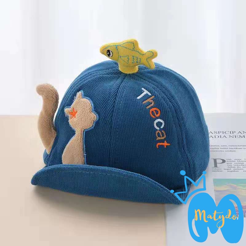 Mũ cho bé gái bé trai MATYDO nón lưỡi trai hình hổ đáng yêu phụ kiện trẻ em MU012