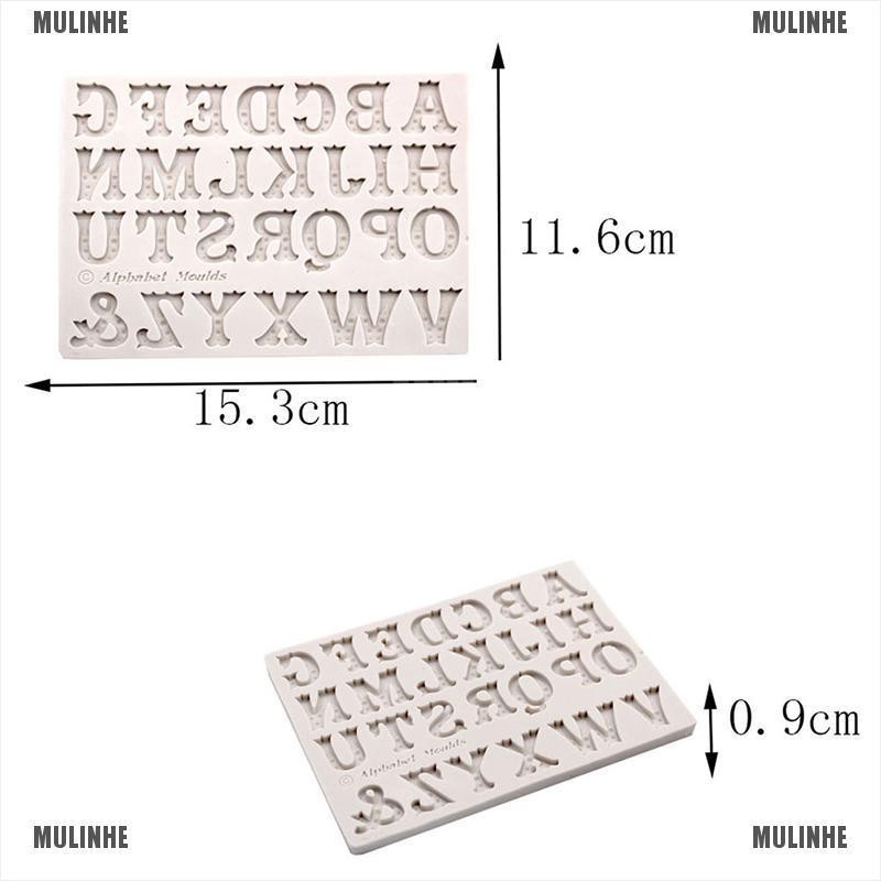Khuôn Silicone Làm Bánh / Sô Cô La Hình Chữ Cái Tiếng Anh