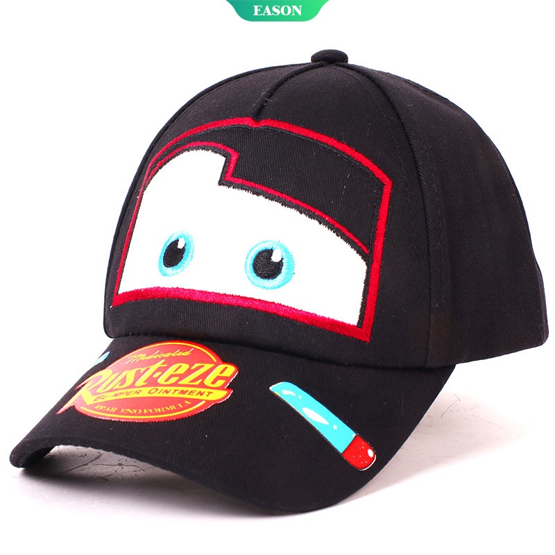 Mũ Lưỡi Trai Họa Tiết Xe Hơi Disney Cho Bé Trai 2-8, Lightning McQueen, Có Thể Điều Chỉnh, Chống Nắng