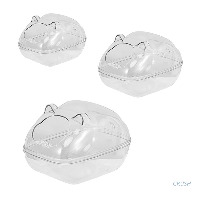 Hộp Nhựa Trong Suốt Đựng Cát Tắm Cho Chuột Hamster