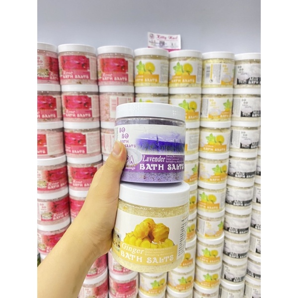Muối ngâm chân bobo /pha muối cùng nước ấm trước khi ngâm
