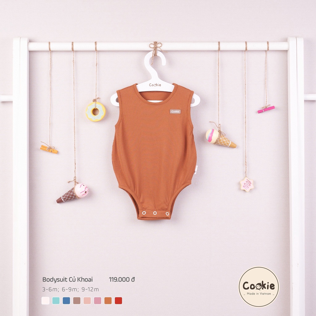 Bodysuit Củ Khoai Cookie (3-12 tháng)