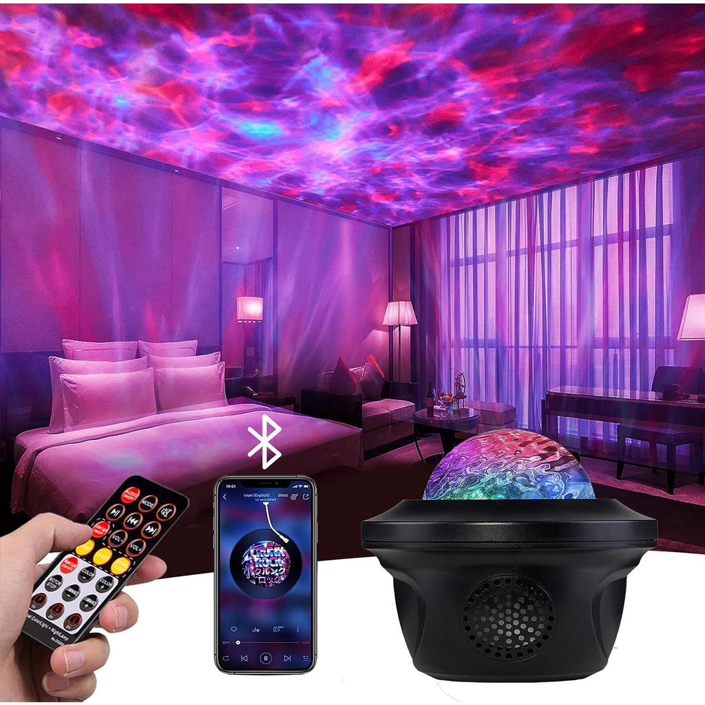 Đèn Chiếu Sao Galaxy Mây Thiên Hà - Đèn Led Galaxy Ngàn Sao Kiêm Loa Bluetooth