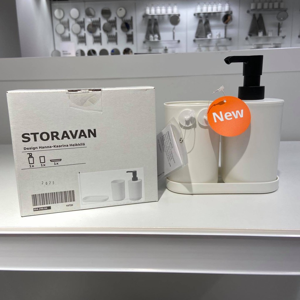 Bộ 3 phụ kiện nhà tắm Storavan IKEA