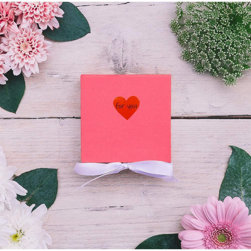 Set 500 Sticker Hình Trái Tim Dễ Thương Dùng Để Trang Trí Quà Tặng