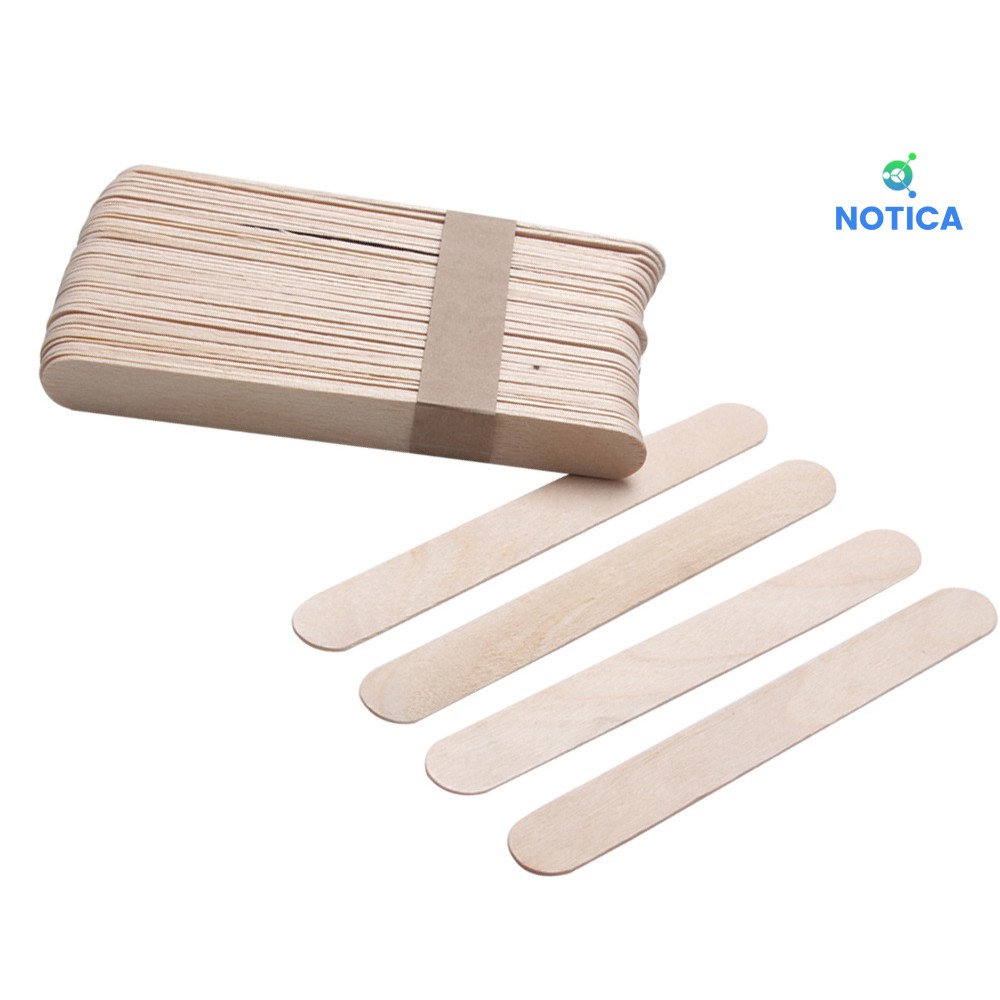 QUE GỖ PHẾT WAX TẨY LÔNG-TRỘN KEM-BÔI TÊ-hộp 100 que