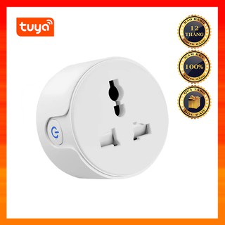 [Chính hãng] Tuya ST6 - Ổ Cắm Tròn Wifi Thông Minh 2 Chân Cắm, Hẹn Giờ Bật/Tắt Thiết Bị Điện Từ Xa Qua ĐT