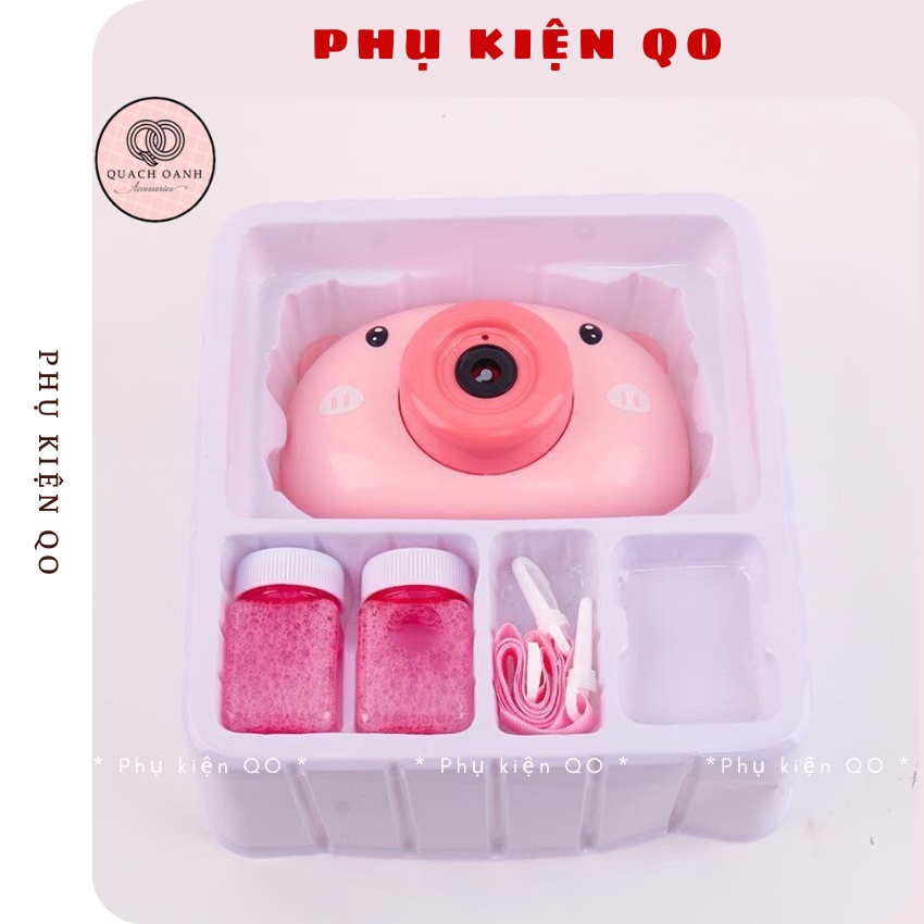 Máy ảnh thổi bong bóng heo con đáng yêu - MAYBB01