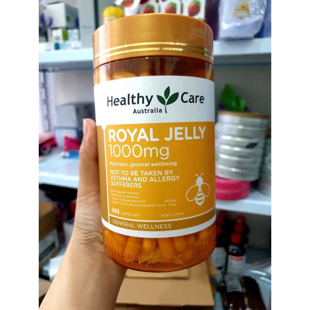 Viên sữa ong chúa Healthy Care Royal Jelly 365 viên (úc)- mẫu mới