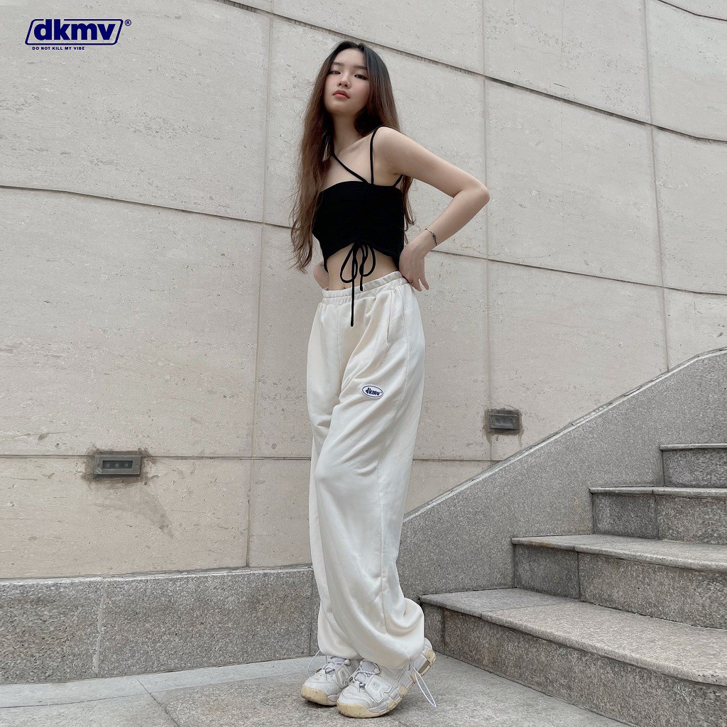 Quần ống suông dáng dài lưng thun hack dáng nhiều màu Don't Kill My VIbe | Sweatpant Rubber Tag