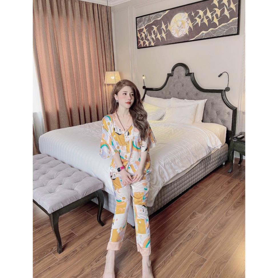 Pijama Lụa LATIN Tay dài quần dàiI HOT NHẤT NHÀ VIC... THÁNG 4  ཾ