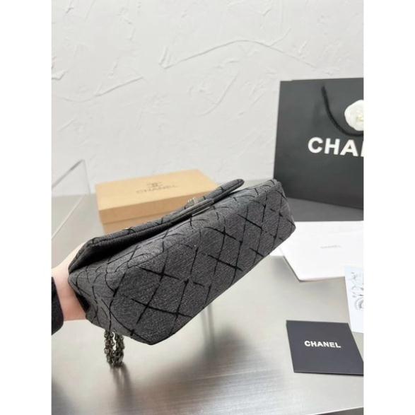 ✅Túi CC CLASSIC DENIM - size 25cm - Bản SUP [Fullbox]