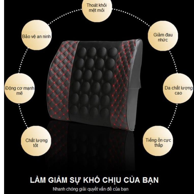 Gối Tựa Lưng Ô Tô Massage , Đệm Tựa Lưng Massage  Rung Thư Giãn Trên Ô TÔ Dùng Điện 12V Kết Nối Đơn Giản | BigBuy360 - bigbuy360.vn