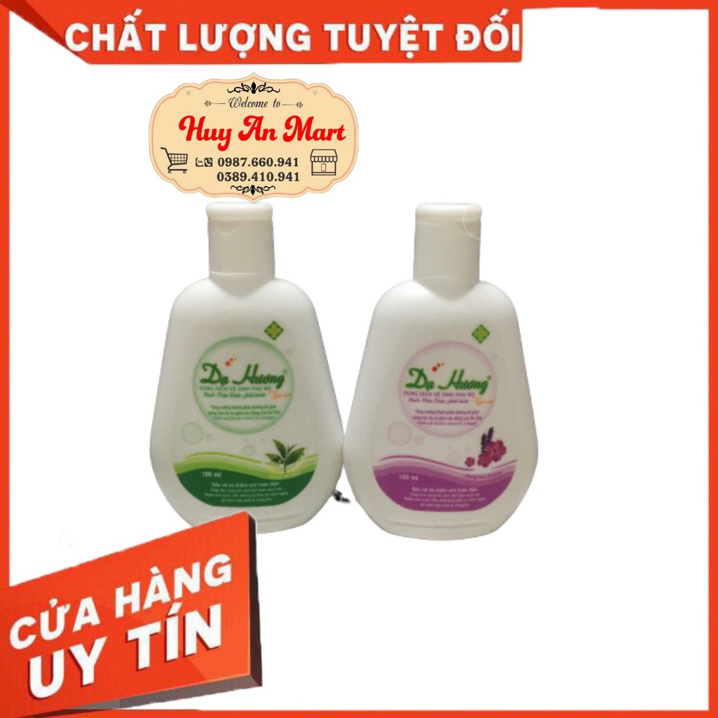 Dung dịch vệ sinh phụ nữ Dạ Hương 100ml hương thơm dịu nhẹ, chiêt xuất từ thiên nhiên