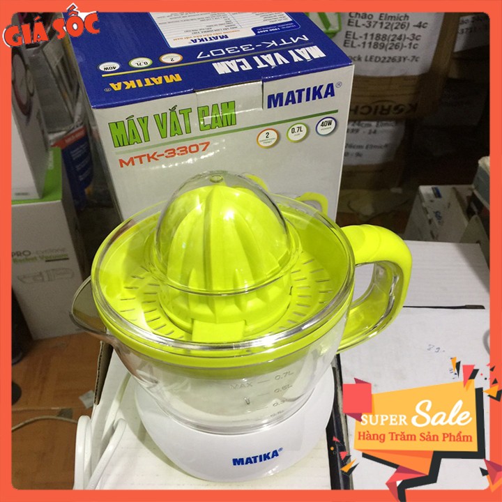Máy vắt cam Matika tự động dùng điện CHÍNH HÃNG dung tích 700ml