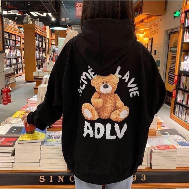 Áo HOOODIE nữ_Áo nỉ hoodie gấu đủ màu from thụng Unisex_Áo nỉ tay bồng Ulzzang(ảnh thật) | BigBuy360 - bigbuy360.vn