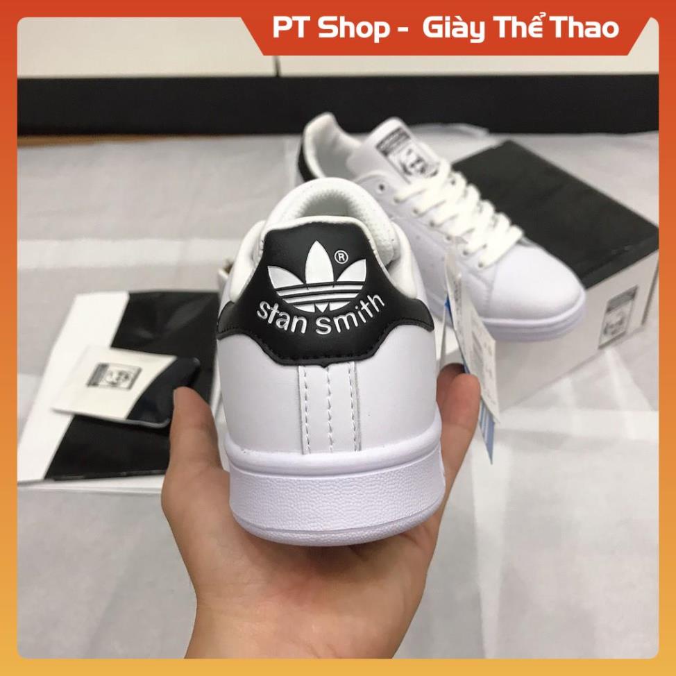 [Hàng Tốt + FreeShip] Giày thể thao STAN SMITH Trắng gót đen FULLBOX,  Giầy sneaker thể thao gọn chân xịn sò