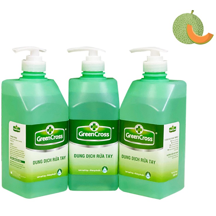 Rửa Tay Khô 🌈HÀNG CHÍNH HÃNG🌈 Nước rửa tay khô GREEN CROSS - chai có vòi nhấn 500ML | Greencross