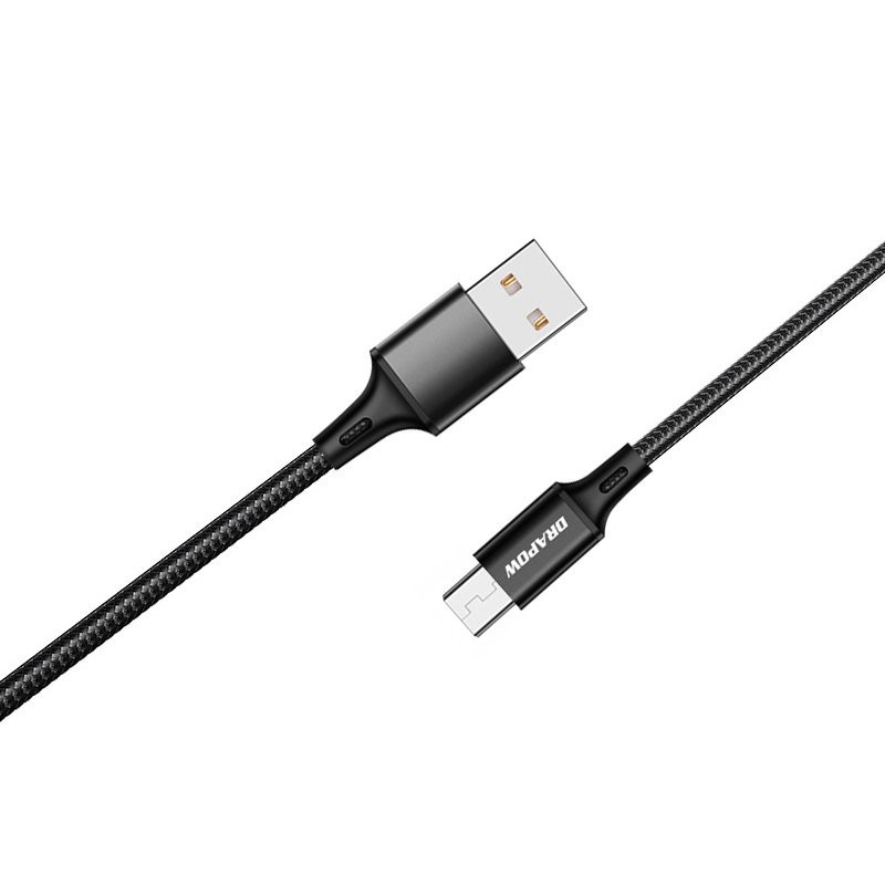Cáp dây dù 2m chân micro Drapow DM86 sạc và truyền tải dữ liệu dành cho điện thoại samsung oppo huawei realme