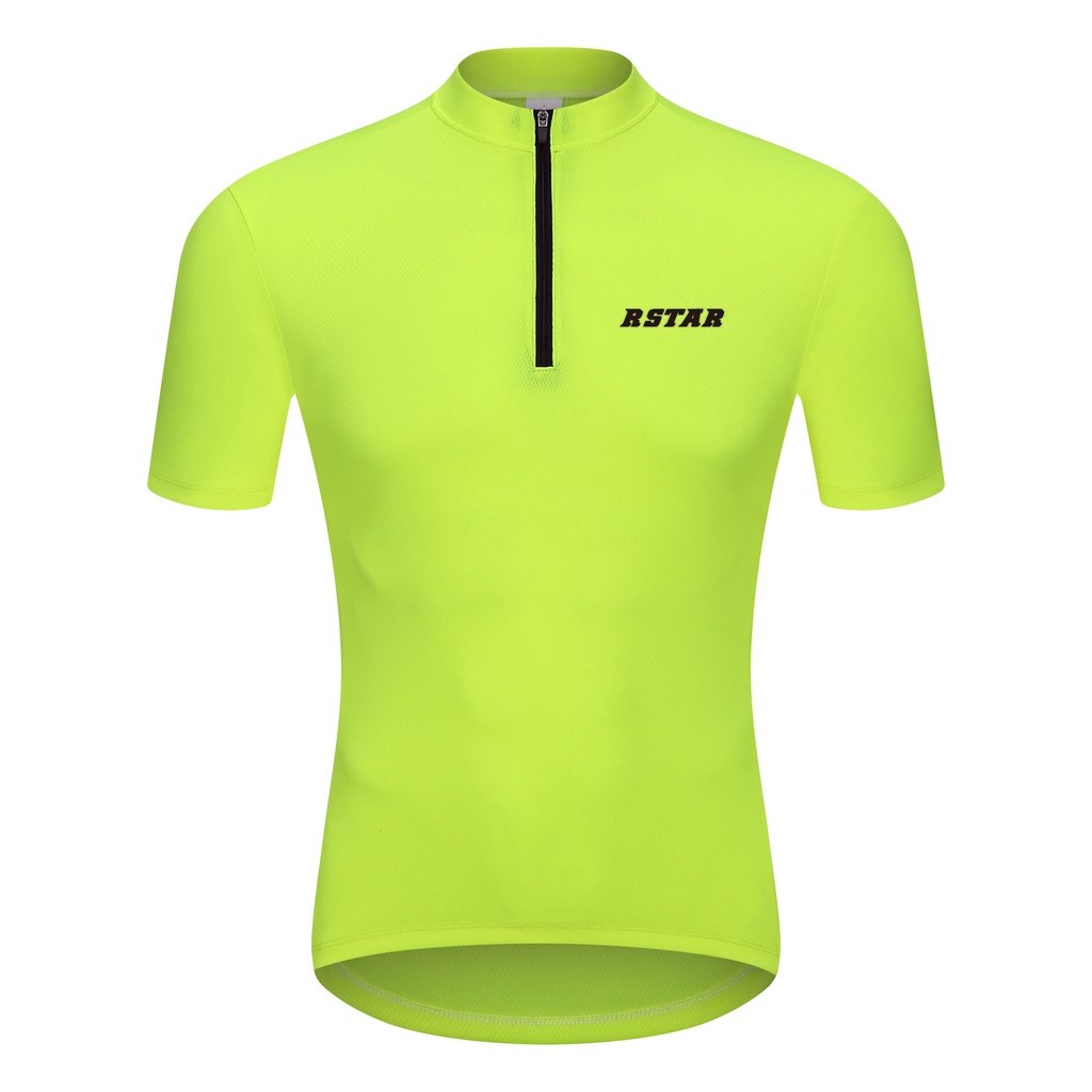 Áo Thể Thao Đi Xe Đạp Tay Ngắn Thiết Kế 3 Túi Có Dải Phản Quang Cho Nam