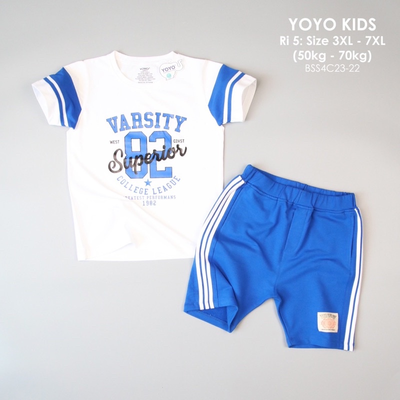 Bộ short thun Yoyo bé trai Size đại cồ .