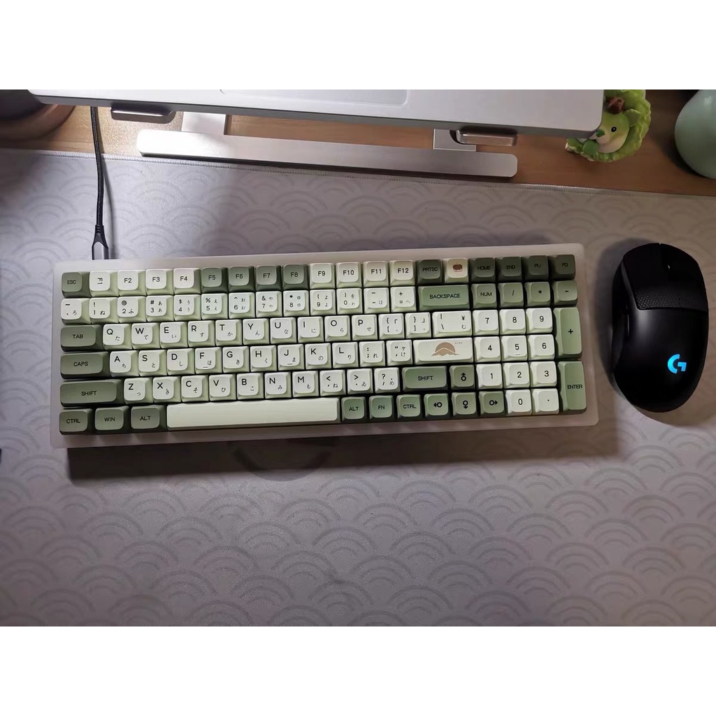 Keycap bàn phím phong cách đồ ăn siêu cute Dry Martini XDA cao độ PBT 124 phím