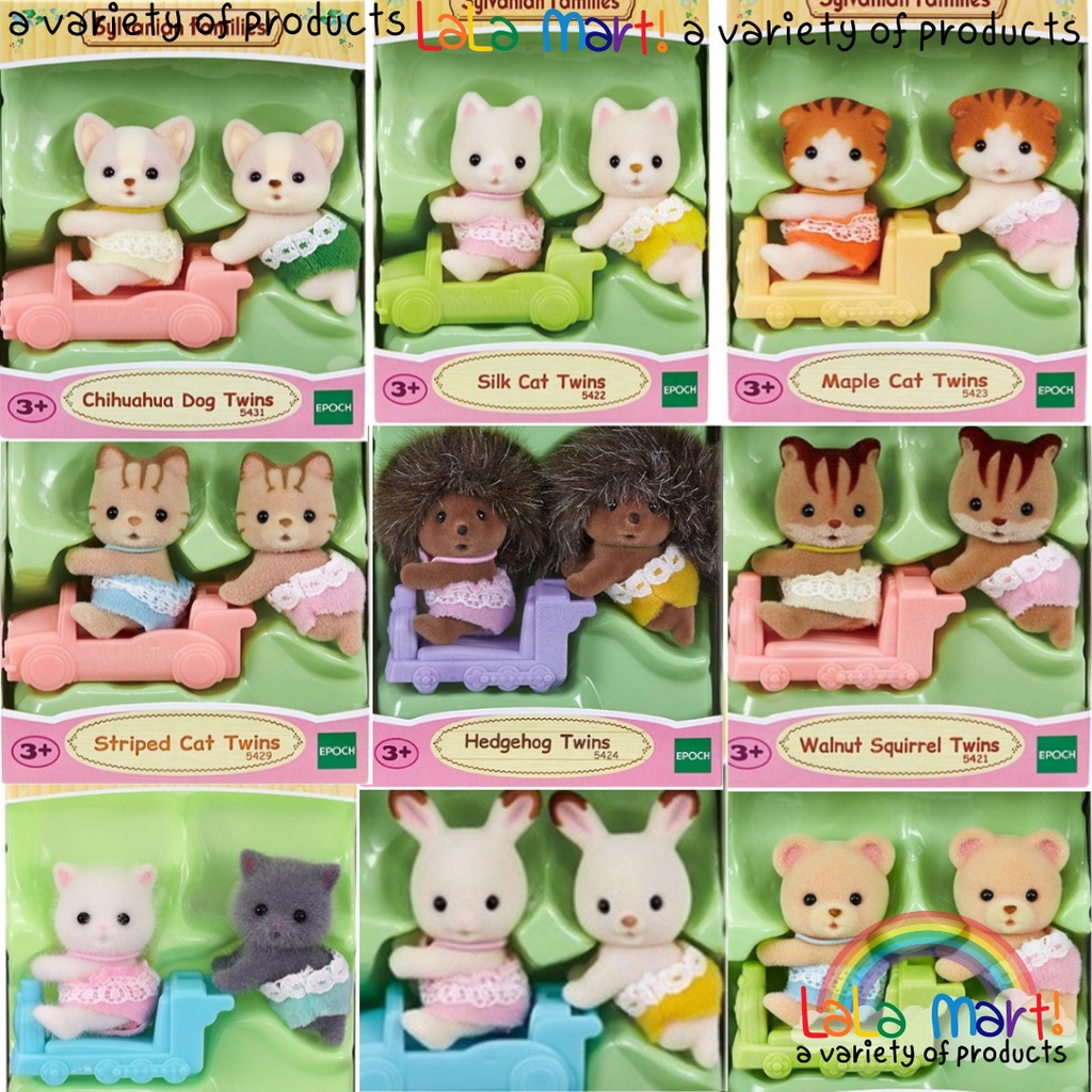 Sylvanian Mô Hình Nhân Vật Gia Đình Sinh Đôi 9 Loại / Sylvanian / Hàn Quốc Trực Tiếp Từ Hàn Quốc