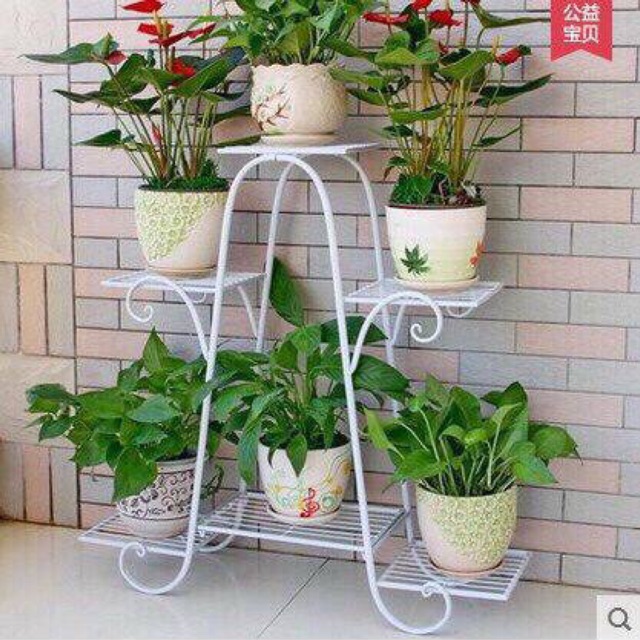 Giá sắt để 6 chậu hoa
