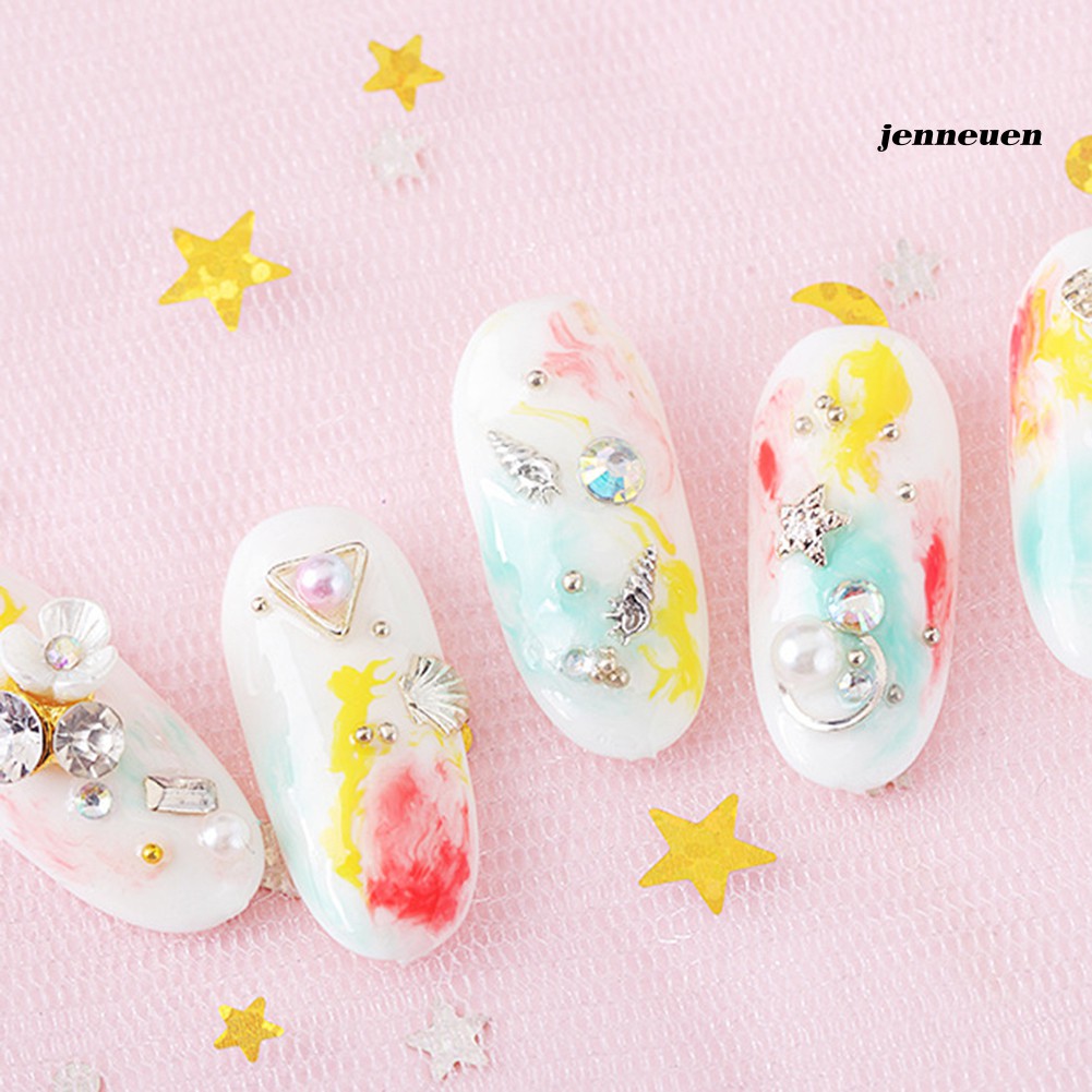 Hộp phụ kiện trang trí móng tay lấp lánh sành điệu