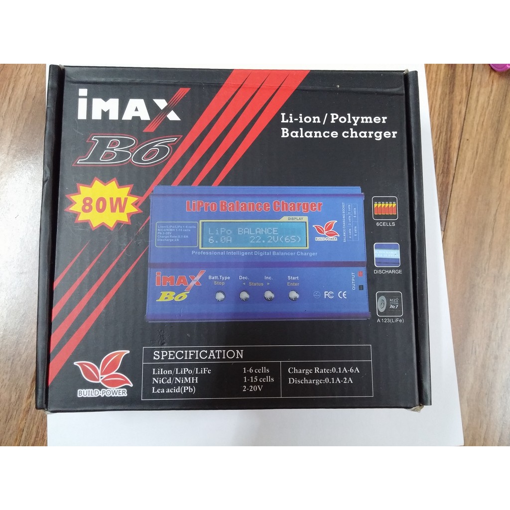 Bộ sạc/xả pin chuyên dụng Imax B6 của BUILD POWER