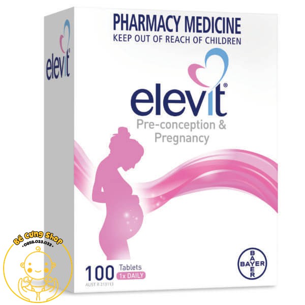 Bayer Bổ bầu Elevit 100 viên (nhãn mới)