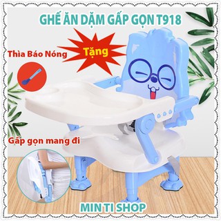 Ghế ăn dặm gấp gọn mang đi điều chỉnh 3 độ cao T918