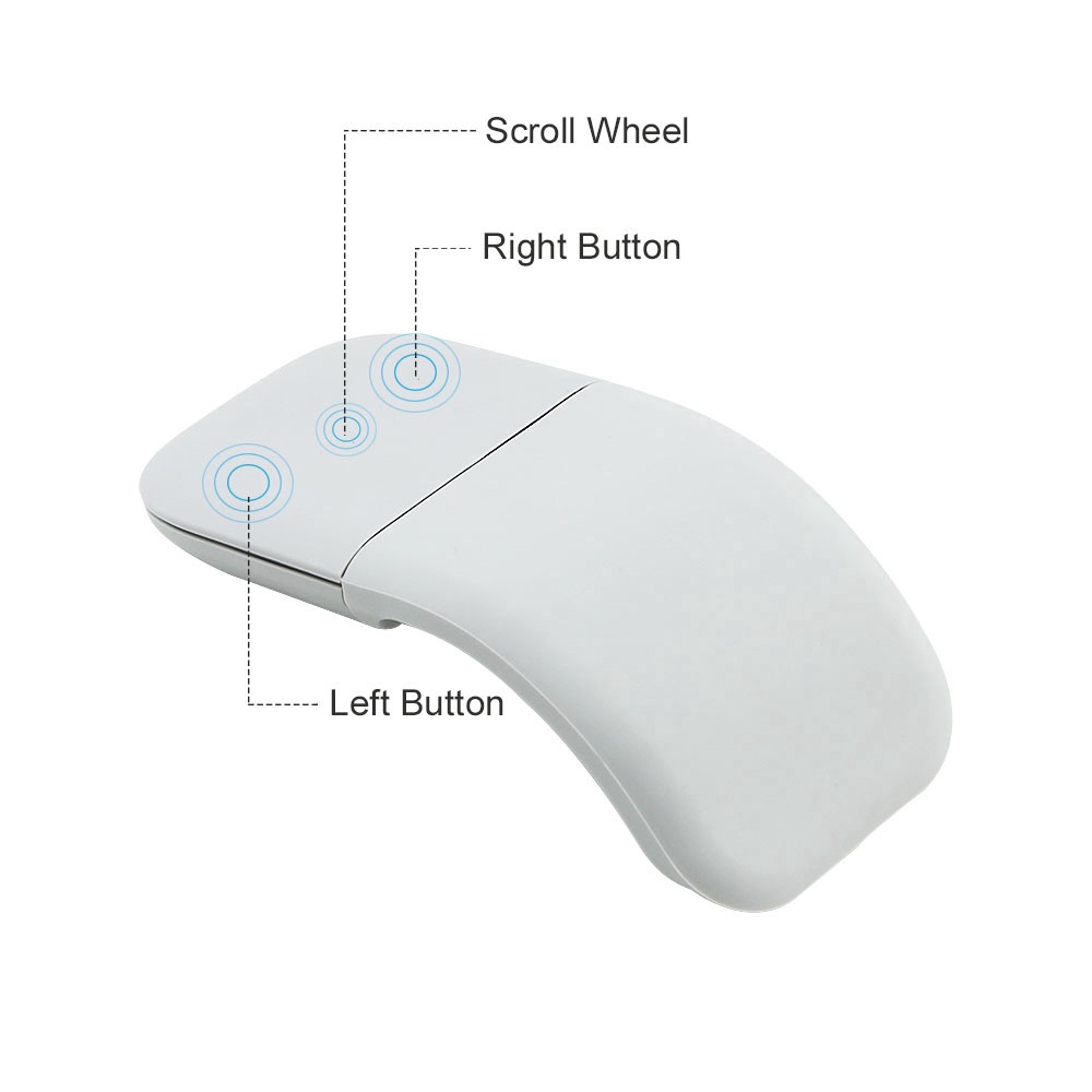 Silent Bluetooth 4.0 Mouse Wireless Arc Touch Ultra Thin Laser Relaxation Calculator For Microsoft