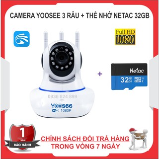 Camera yoosee full 1080 hd siêu nét kèm thẻ nhớ netac 32g