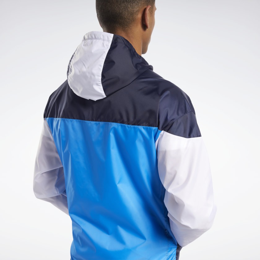 [CHÍNH_HÃNG] ÁO KHOÁC REEBOK WINDBREAKER MYT JACKET - TRẮNG PHỐI XANH