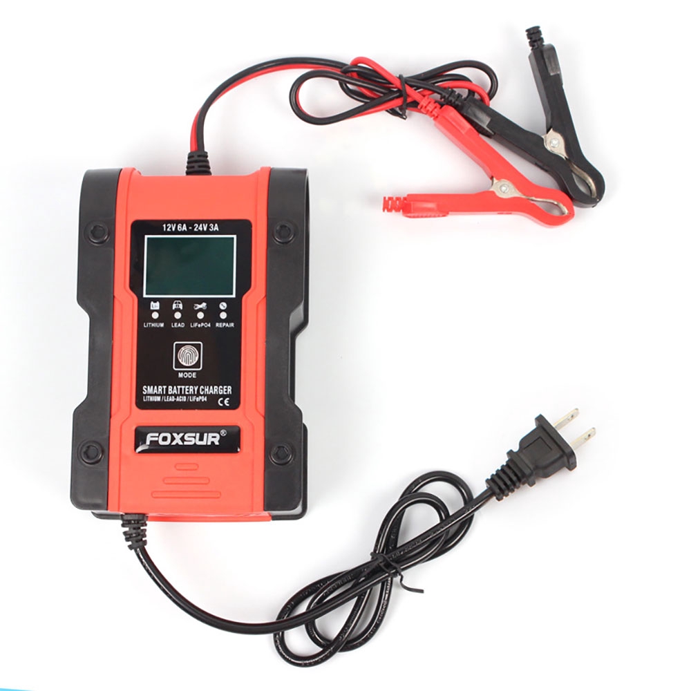 Bộ Sạc Bình Ắc Quy 7 Chế Độ 12V / 24V Chuyên Dụng Cho Xe Hơi / Xe Máy