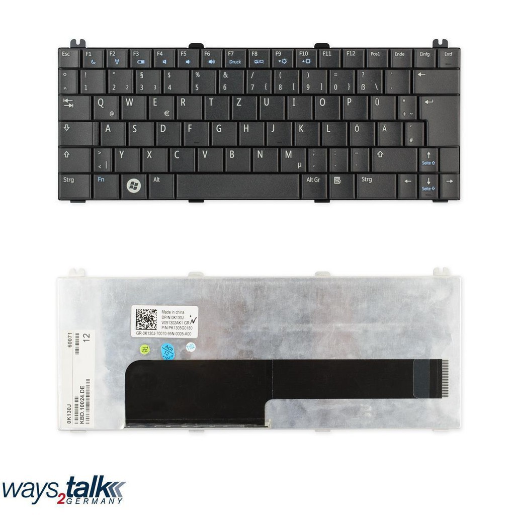 (KEYBOARD) BÀN PHÍM LAPTOP DELL MINI 12 dùng cho Inspiron Mini 12 1210