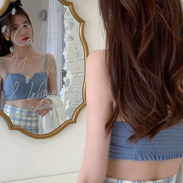 Áo Bra Nữ Cotton Lưng Thun 2 Dây, Áo Lót Nữ Nâng Ngực Thoáng Mát - 1805