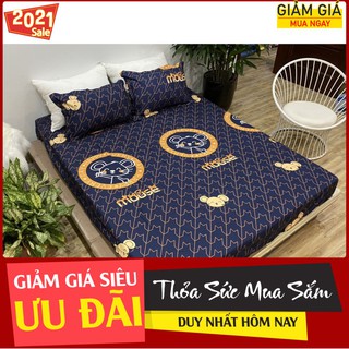 Drap ga trải giường vải mát,có bán thêm vỏ gối nằm,chuột họa tiết