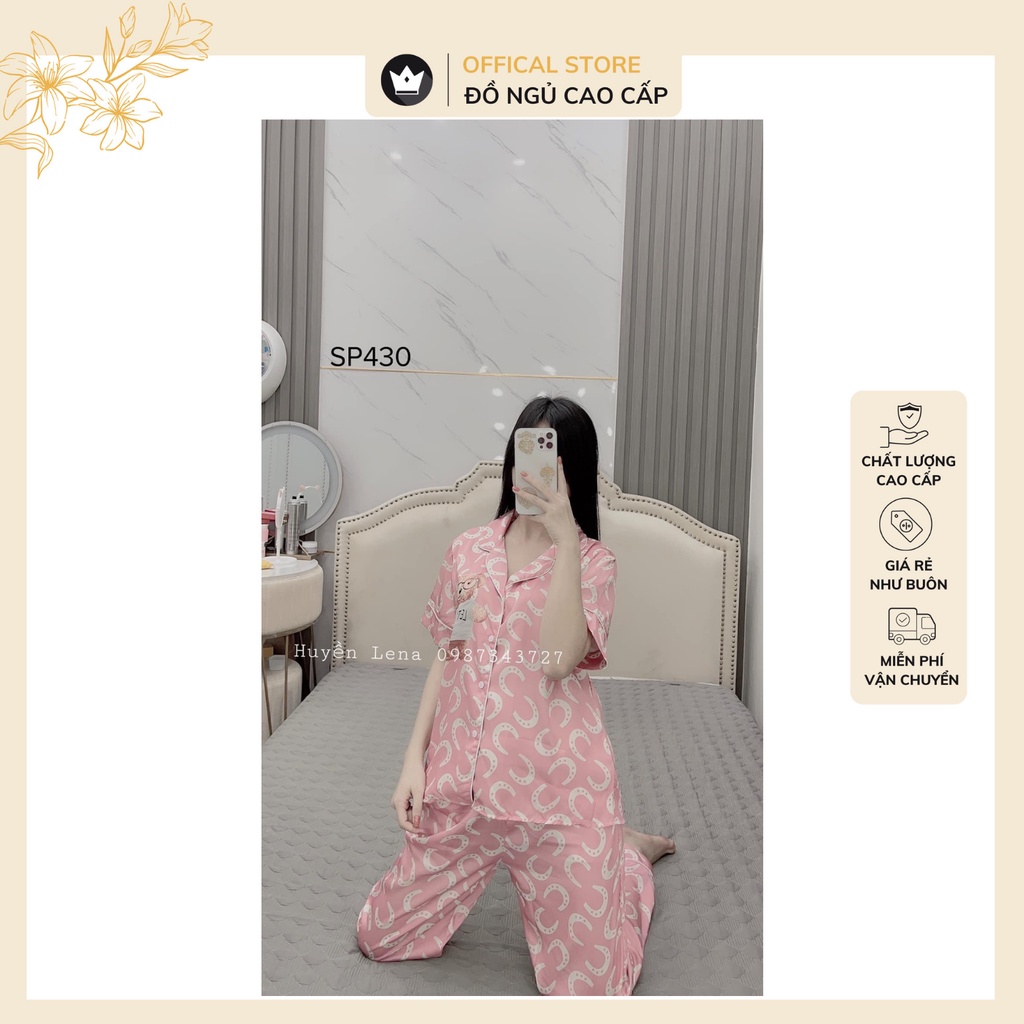 Đồ bộ Pijama - Bộ lụa Latin cộc tay + quần dài Cao Cấp,thiết kế trẻ trung,họa tiết nhẹ nhàng | BigBuy360 - bigbuy360.vn